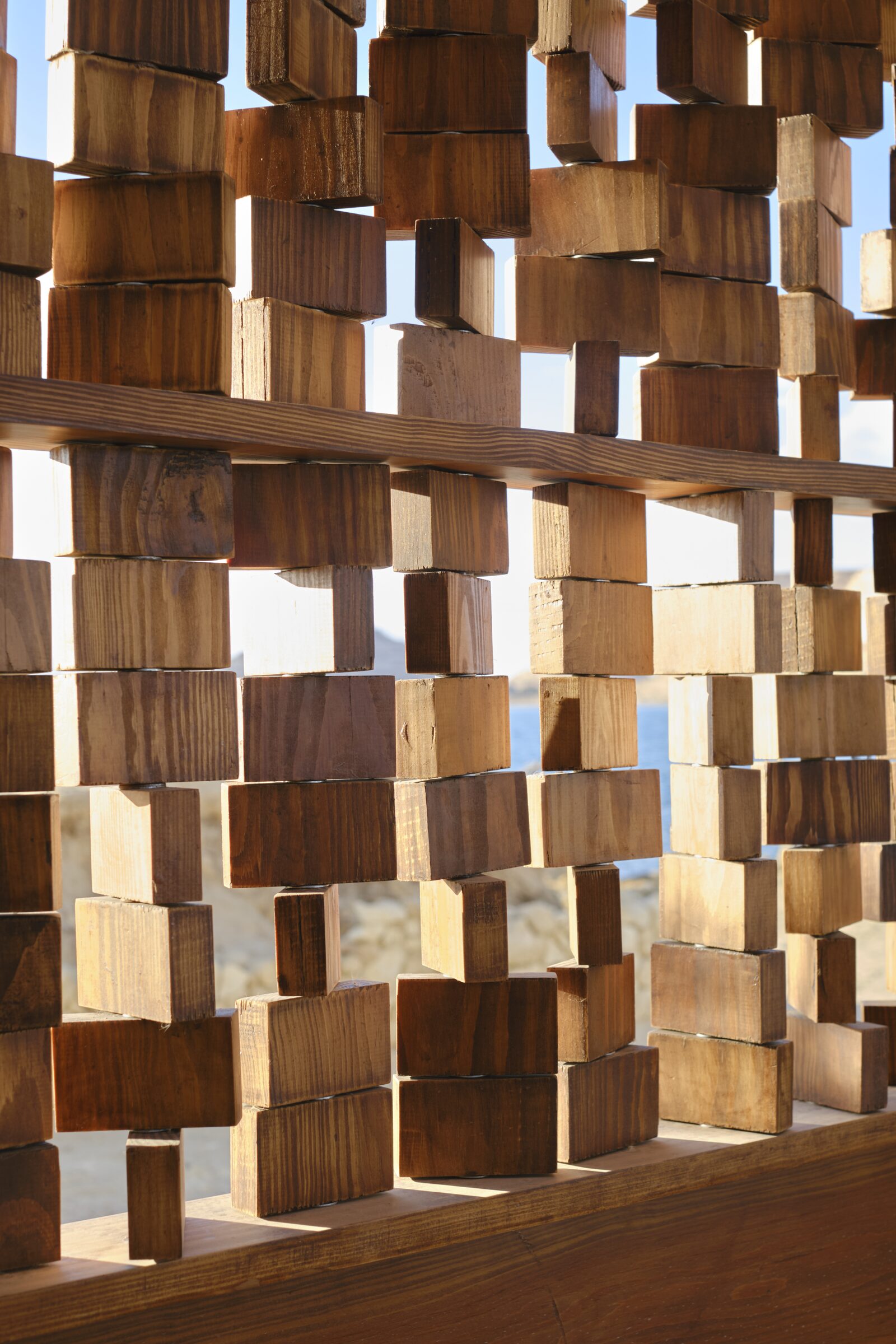 Rooftop daybed at dusk