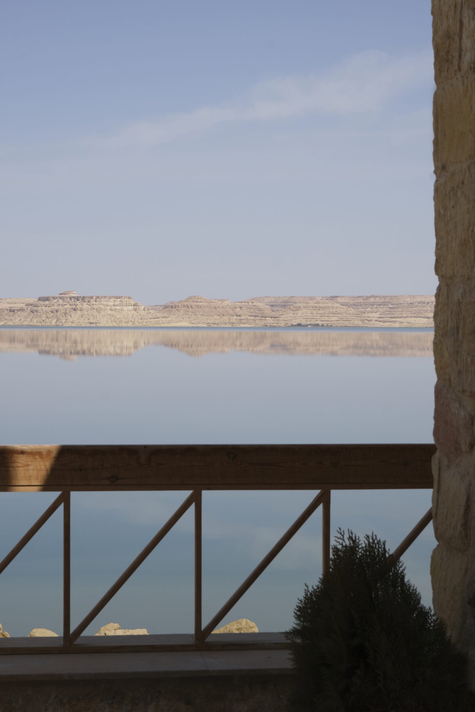 The lake at dusk with reflected sky
